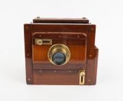 Tailboard camera, late 19th century, plate dimensions 16.5 x 12cm, Taylor, Taylor & Hobson Cooke Series III 8&frac12;" f6.5 brass lens. - 3