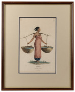 NICHOLAS MARTIN-PETIT (1777-1804), Timor, coloured engraving, 1807, ​​​​​​​30 x 19cm, 48 x 39cm overall.