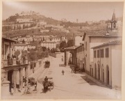 PRINCESS LUISA of FLORENCE antique vellum covered photo album titled "FIRENZE 1905" with hand-written dedication signed by Princess Luisa, plus two tipped in real photograph postcards of Princess Luisa's daughter Princess Monica of Tuscany with her husban - 4