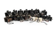POLAROID: An accumulation of 1960s-70s plastic instant cameras. (21 items)