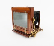 HOUGHTON: "Triple Victo Stereo" view camera, c. 1900s, plate dimensions 16 x 11.5cm, no lens. - 2