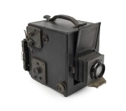 GRAFLEX: Revolving-Back Graflex Series B SLR camera, c. 1923, plate dimensions 8 x 10cm, Taylor-Hobson Cooke-Kodak Anastigmat 5&frac34;" f4.5 lens.