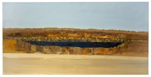 ANN McGILLIVRAY, untitled landscape, acrylic on canvas, signed lower right "A. McGillivray", 93 x 183cm overall.