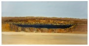 ANN McGILLIVRAY, untitled landscape, acrylic on canvas, signed lower right "A. McGillivray", 93 x 183cm overall.