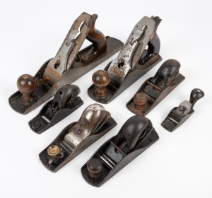 WOOD PLANES including Stanley and Bailey, (7 items).