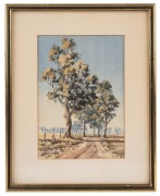 GRAEME BIRD, (untitled figures), charcoal and pastel on paper, signed lower right "Graeme Bird, '88", 44 x 44cm, 64 x 63cm overall. Together with six assorted framed artworks, Australian and others, mixed vintages. - 2