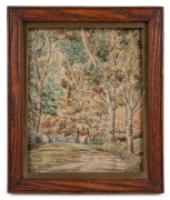GRAEME BIRD, (untitled figures), charcoal and pastel on paper, signed lower right "Graeme Bird, '88", 44 x 44cm, 64 x 63cm overall. Together with six assorted framed artworks, Australian and others, mixed vintages. - 3