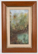 GRAEME BIRD, (untitled figures), charcoal and pastel on paper, signed lower right "Graeme Bird, '88", 44 x 44cm, 64 x 63cm overall. Together with six assorted framed artworks, Australian and others, mixed vintages. - 7