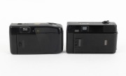 NIPPON KOGAKU: Pair of 1980s plastic point-and-shoot cameras, comprising Nikon L35 AF (with cap) and Nikon RF2. (2 items) - 2