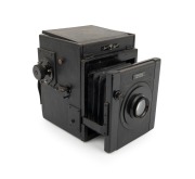 THORNTON-PICKARD: "Junior Special Ruby Reflex" SLR camera, c. 1920s, plate dimensions 8 x 10cm, Taylor-Hobson Cooke Anastigmat 5&frac34;" f4.5 lens.