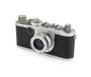 LEITZ: Leica Ic film camera [#459271], c. 1949, Elmar 50mm f3.5 lens.