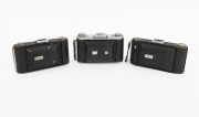 HOUGHTON: Group of c. 1940s folding cameras, comprising Selfix 820 (Ross Xpress 105mm f3.8/Epsilon) and two Rangers (Ensar 105mm f6.3/Trikon). (3 items) - 2