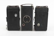 ZEISS IKON: Group of early-20th century folding cameras, comprising Cocarette (Novar 105mm f6.3/Derval), Ikonta 521/2 (Novar 105mm f4.5/Prontor-S), and Nettar 515/2 (Novar 105mm f4.5/Pronto). (3 items) - 2