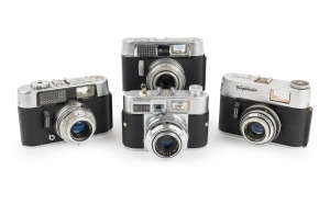 VOIGTL&Auml;NDER: Group of c. 1960s viewfinder cameras, comprising Vito CD, Vito CLR, Vitomatic IIa, and Vitoret F. (4 items)
