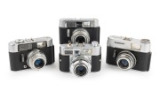 VOIGTL&Auml;NDER: Group of c. 1960s viewfinder cameras, comprising Vito CD, Vito CLR, Vitomatic IIa, and Vitoret F. (4 items)