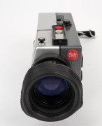 LEITZ: Leicina Super RT1 super-8 movie camera [#071678], c. 1970, with Vario 8-64mm f1.9 lens and hood; offered in leather case with boxed Leitz lens filter and instruction booklet. - 3