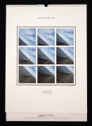 1990s group of four Leica and two Hasselblad wall calendars, the largest 59 x 43cm, in large AGFA folder. (7 items) - 7