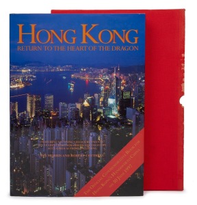 HONG KONG HANDOVER: "Hong Kong - Return to the Heart of the Dragon - The Official Commemorative Book for Hong Kong's Handover to China on 30 June 1997" by Jan Morros & Robert Cottrell, published by Elsworth Books (Hong Kong), 288pp., with JW Marriott Hote