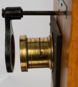 Enlarger/lantern projector, c. 1890s; iris diaphragm brass lens "J.H. Dallmeyer No. 4 Stigmatic Series II" [#57549]; dimensions approx. 50 x 34 x 70cm. - 3