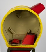 Circa 1920s mutoscope shell; some elements missing, overall height 1.37m. - 3