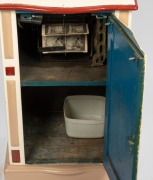 Free-standing coin-operated hardwood stereoscope, "Beauty Parade - Now Showing - The Seven Veils - One Penny", c. 1920s; handle and key present (lock jammed), operates manually with One Penny coin, overall height 1.45m. - 3