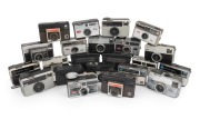 KODAK: Group of c. 1970s plastic viewfinder cameras, mostly variants issued as part of the "Instamatic" line; very little duplication. (22 items)