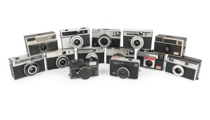 CARTRIDGE CAMERAS: Circa 1960s group, mostly AGFA brand. (13 items)
