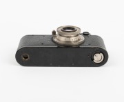 LEITZ: Black-body/nickel fittings Leica II (Mod. D) rangefinder camera [#81267], c. 1932, with Elmar 50mm f3.5 lens. - 5