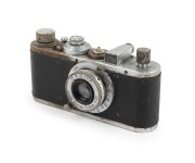 LEITZ: Leica Standard film camera [#249535], c. 1932, with Elmar 50mm f3.5 lens; condition poor.