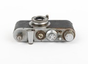 LEITZ: Leica Standard film camera [#249535], c. 1932, with Elmar 50mm f3.5 lens; condition poor. - 4