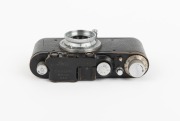 LEITZ: Black-body/chrome fittings Leica II (Mod. D) rangefinder camera [#78479], c. 1932, with Hektor 28mm f6.3 lens, Leica lens cap, and Leica leather case. - 4
