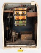 PENNY ARCADE: Circa 1930s coin-operated tabletop stereoscope; key and contents present (lock jammed), untested, height approx. 45cm. - 2