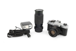 FUJICA: STX-1 SLR, c. 1979, X-Fujinon FM 50mm f1.9 lens, in hard case with accessories.