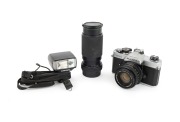 FUJICA: STX-1 SLR, c. 1979, X-Fujinon FM 50mm f1.9 lens, in hard case with accessories.
