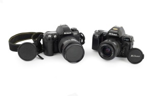 NIPPON KOGAKU: Pair of c. 1980s SLRs, comprising Nikon F-801 AF (Nikkor 35-70mm f3.3-4.5) and Nikon F80 (Nikkor 28-105mm f3.5-4.5D).