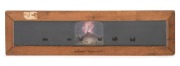ERUPTION OF MOUNT VESUVIUS: Panoramic slipping slide for magic lantern, likely depicting one of the many eruptions that took place in the 19th century; 8 x 30.5cm overall.
