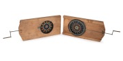 Two mid-19th century chromatropes; 10.5 x 22cm excluding cranks.