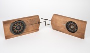 Two mid-19th century chromatropes; 10.5 x 22cm excluding cranks. - 2
