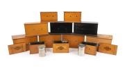 KODAK: Group of early-20th century timber film development tanks; various sizes, the largest 13 x 16 x 13cm. (12 items)