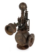 An antique steam engine governor, 19th/20th century, an impressive 78cm high.