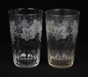 WEBB antique English etched crystal suite of stem ware including ale glasses (setting for six), 19th/20th century, (36 items), acid etched factory mark to the base, the largest 15cm high. - 2