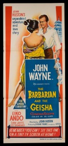 DAYBILL POSTERS: Group comprising 1958 "The Barbarian and the Geisha" (John Wayne), 1966 "Our Man Flint", 1967 "A Man for All Seasons", 1967 "Hombre" (Paul Newman), 1972 "Lucky Luke", 1975 "Naturally Free", 1975 "Sunday Too Far Away", and 1976 "Oz - A Roc