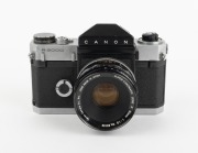 CANON: Canonflex R 2000 SLR [#59247], c. 1960, Super-Canomatic R 50mm f1.8 lens [#69189]; deluxe version of the Canonflex. - 2