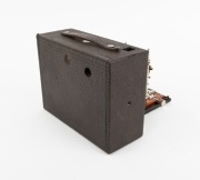 KODAK: No.4 Cartridge (Model E) folding camera, c. 1900, red bellows, pneumatic shutter. - 2