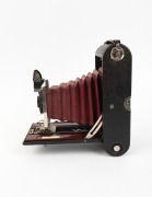 KODAK: No. 4A Folding Kodak (Model B), c. 1906, with Zeiss Kodak Anastigmat No.4 f6.3 lens, Bausch & Lomb shutter, and well-preserved red bellows. - 3
