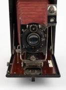 KODAK: No. 4A Folding Kodak (Model B), c. 1906, with Zeiss Kodak Anastigmat No.4 f6.3 lens, Bausch & Lomb shutter, and well-preserved red bellows. - 5