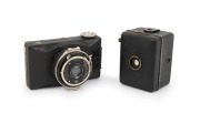 ZEISS IKON: Pair comprising c. 1930 Kolibri 523/18 (Tessar 50mm f3.5/Compur) and c. 1930 Box Tengor 54/18 "Baby Box".