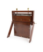 Antique polished timber wet plate collodion tank, late 19th century.