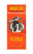 BRUCE LEE: "The Way of the Dragon" original 1973 Australian daybill poster; very fine condition.