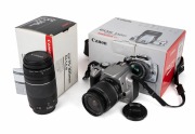 CANON: Canon EOS 350D Twin Lens Kit, c. 2005, in maker's box with various cables and ephemera.